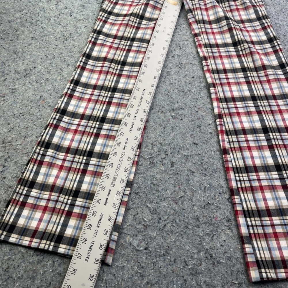 Tracy Evans Checkered Wide-Leg Pants - Red, Black, Cream - Picture 6 of 6
